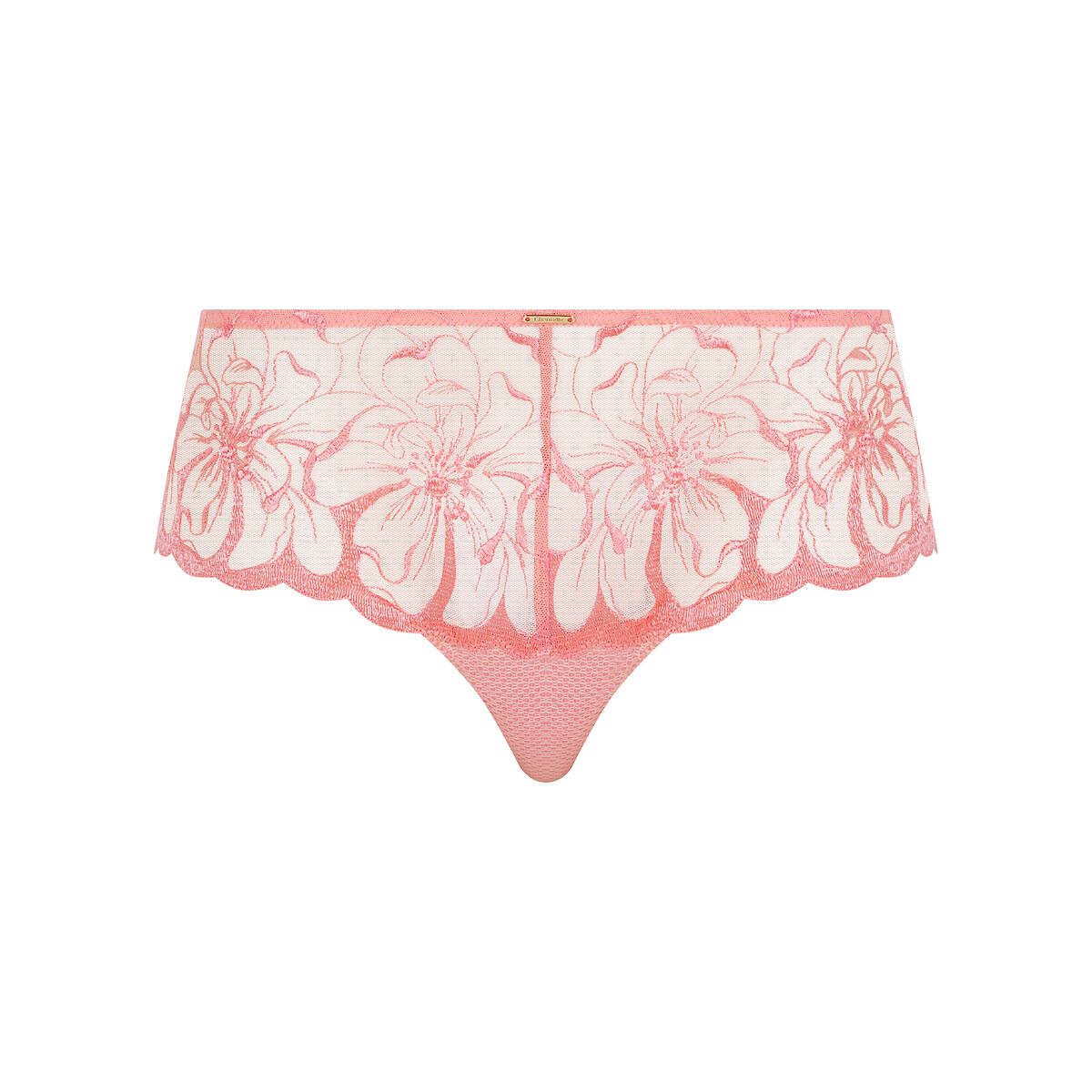 CHANTELLE<br>Calcinha hipster de renda com corte baixo Fleurs