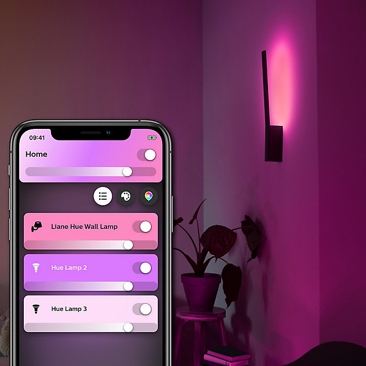 Applique murale dimmable 850 lm IP20 20 W Philips Hue noir
