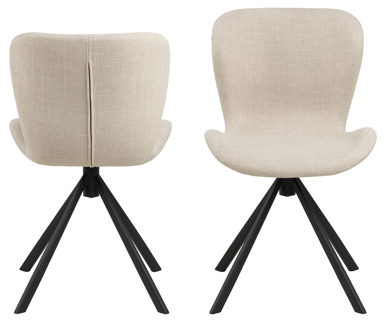 Eetkamerstoel Pescara beige - set van 2