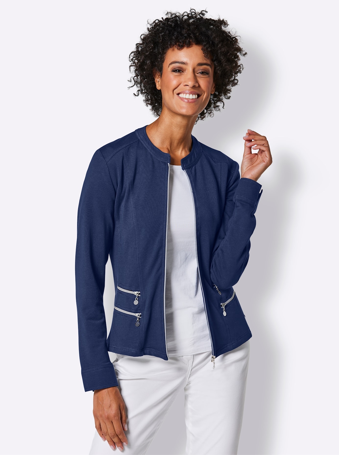 CREATION L PREMIUM Shirtjacke »Modal-Baumwoll-Shirtjacke« 1 Stk. tlg.