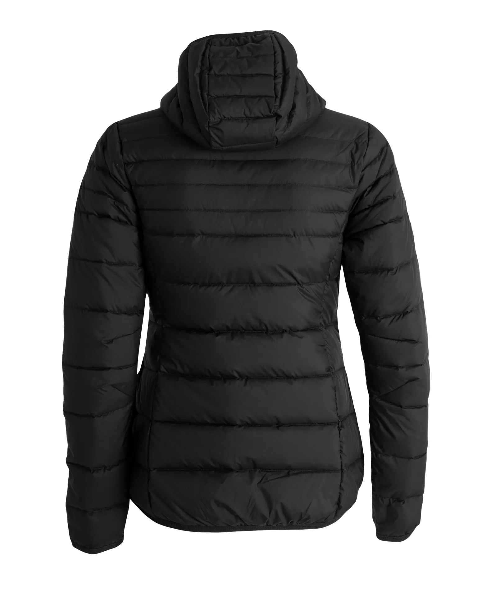 Tufte Wear Womens Down Light Hooded Jacket Black Beauty / Phantom