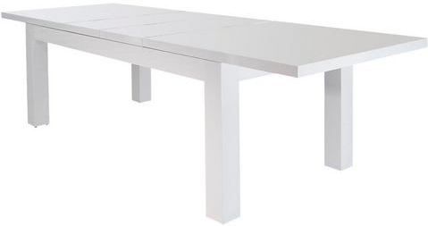 Eettafel - Hoogglans Wit - MDF - Uitschuifbaar tot 260 cm