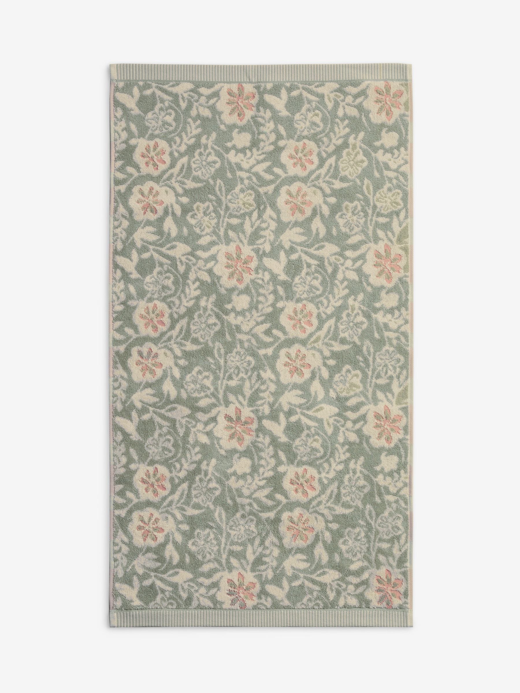 100% katoenen handdoek met bloemenprint