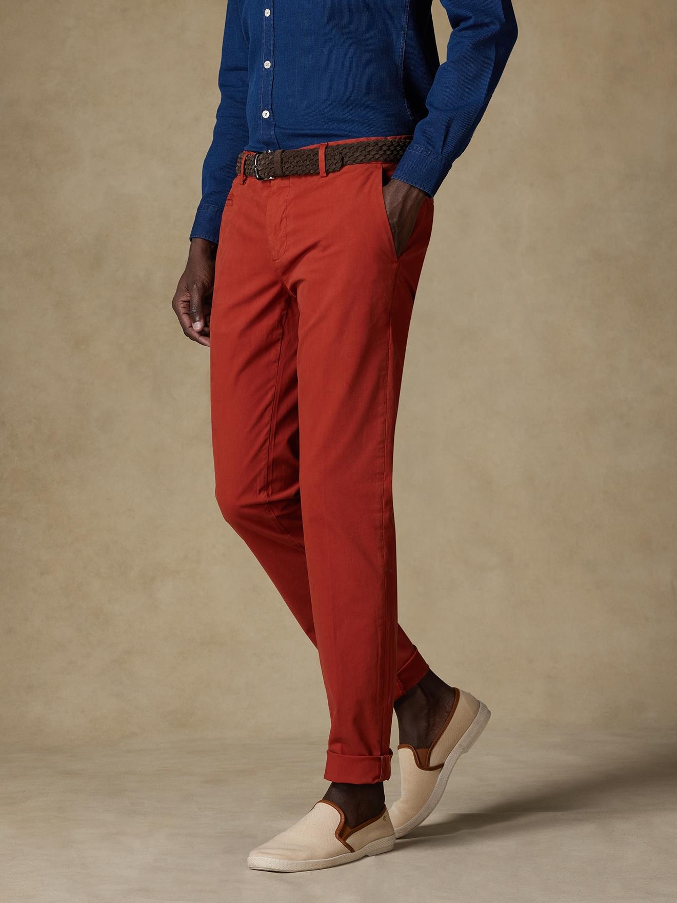 Pantalon chino rust