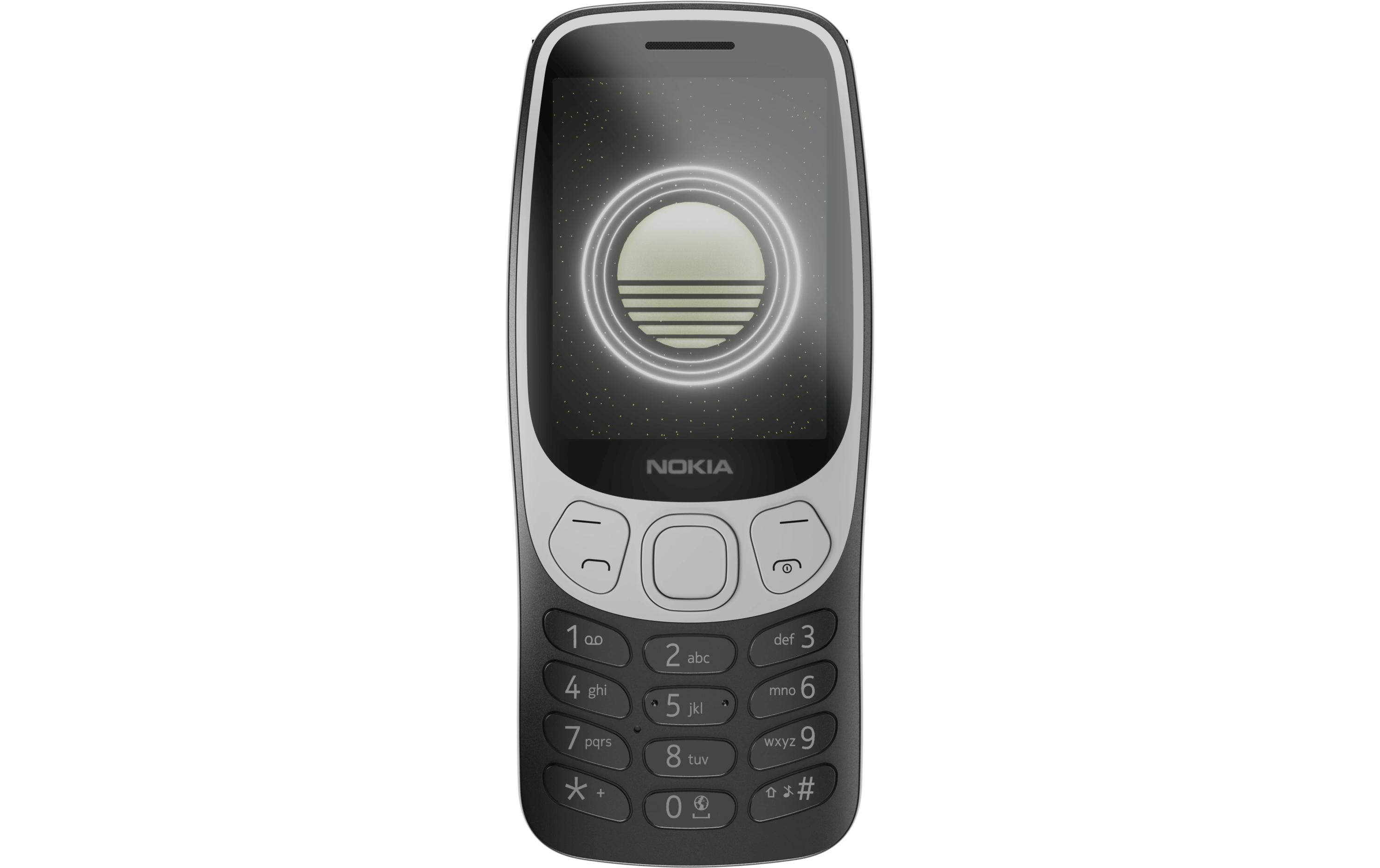 3210 4G SchwarzElegantes Tasten-Handy mit schnellem 4G-Mobilfunknetz
