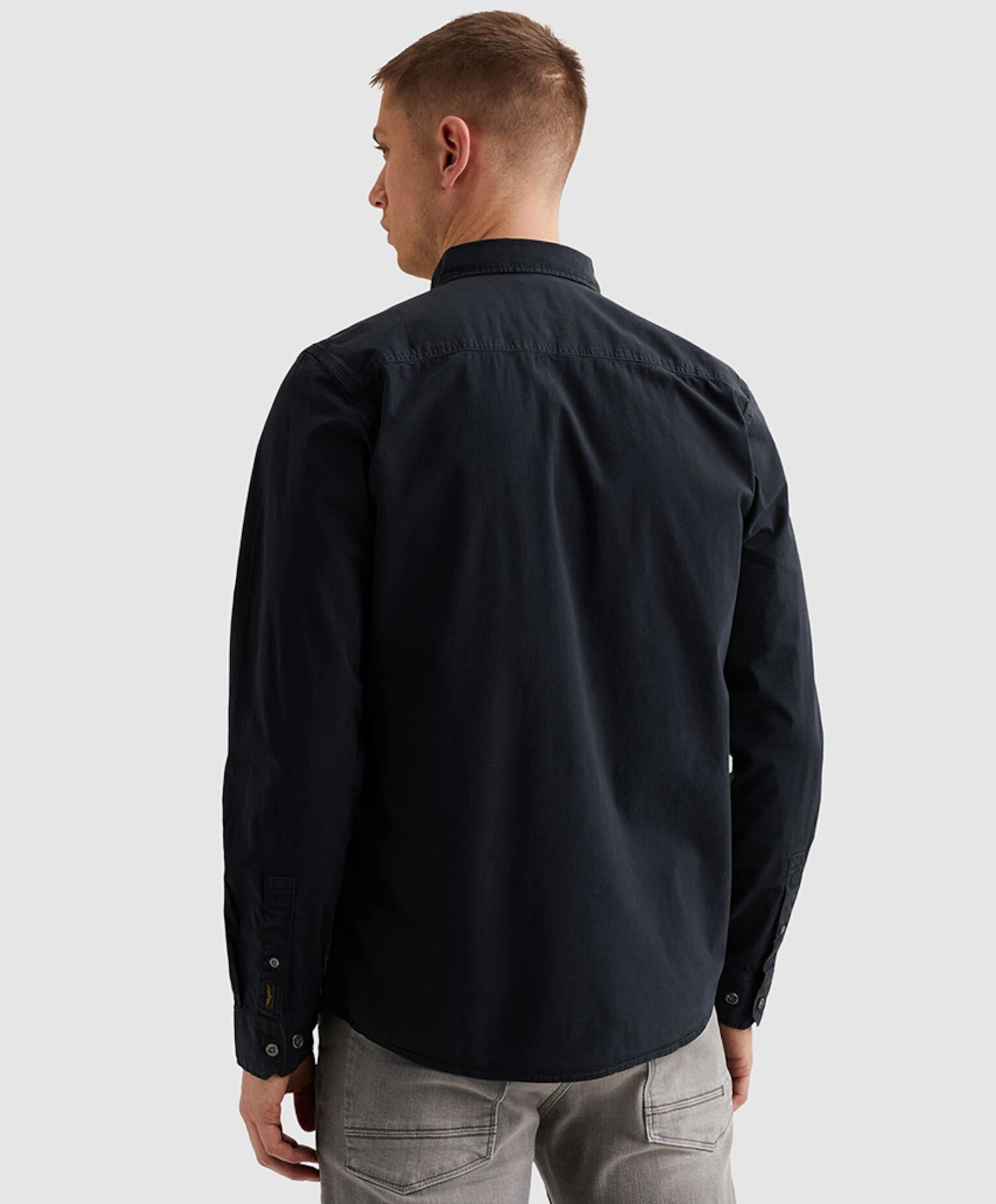 PME Legend Heren overhemd lange mouw blauw