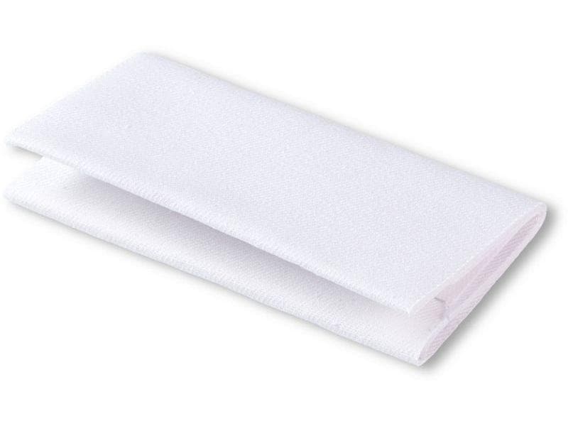 Prym Flicksstoff Weiss, 12 x 45 cm Baumwollstoffe für Jeans‑ oder Köperstoffe