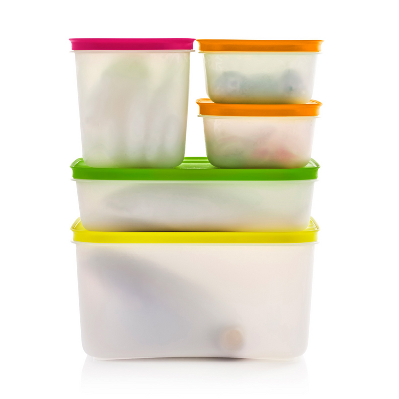 Mittleres Eiskristall-Set (5) Das Gefrierbehälter-Set für mehr Ordnung im Tiefkühlschrank