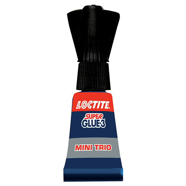 Colle forte liquide Loctite Super Glue 3 - Mini trio 3 x 1 g - collage permanent