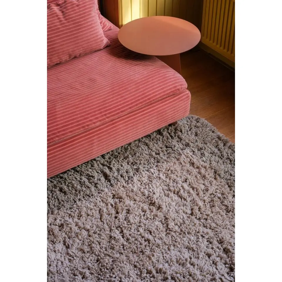 Interieur05 hoogpolig vloerkleed polyester Pilo groen/beige - 340 x 240 cm