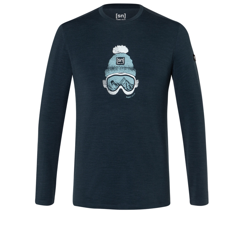 Super.Natural Herren Gogeanie Brush Longsleeve
