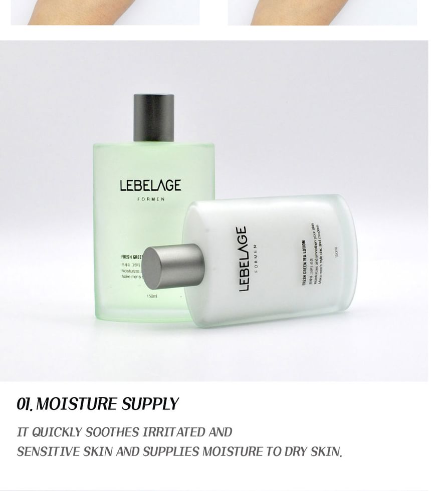 LEBELAGE - Verse groene thee voor mannen 2-delige set