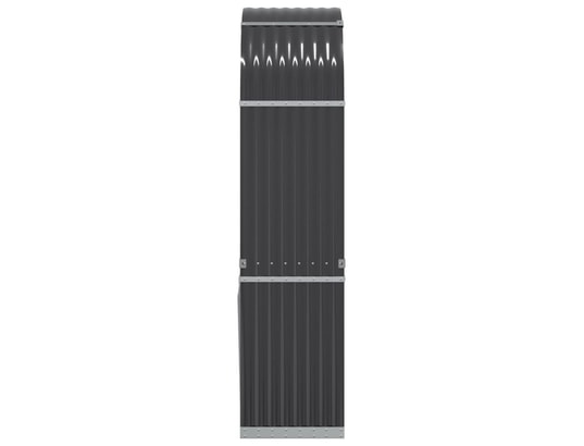 VIDAXL - Sac à outils Porte-bûches anthracite 80x45x190 cm acier galvanisé