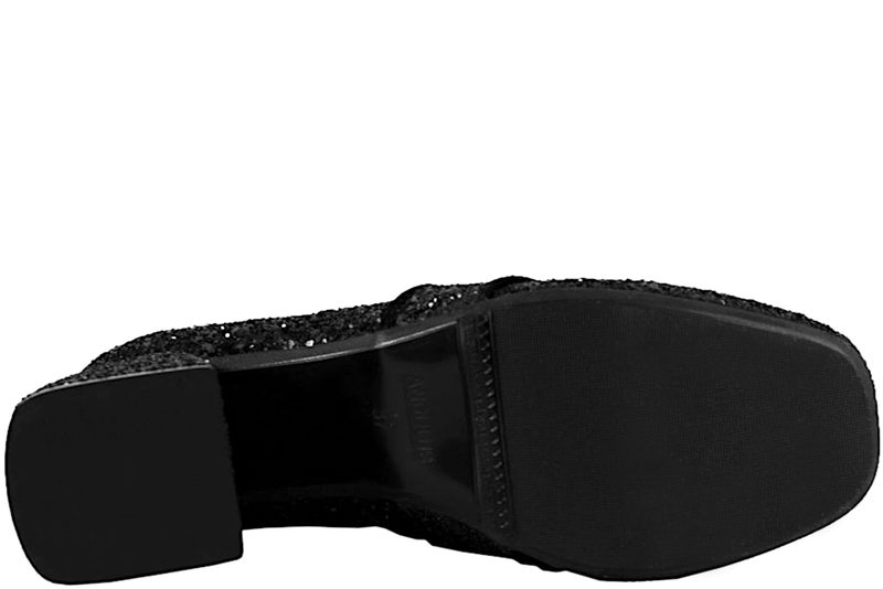 ANGULUS PUMPS I SKIND MED SORT GLIMMER