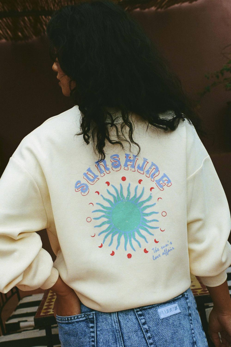 Fluresk ecru dames sweater