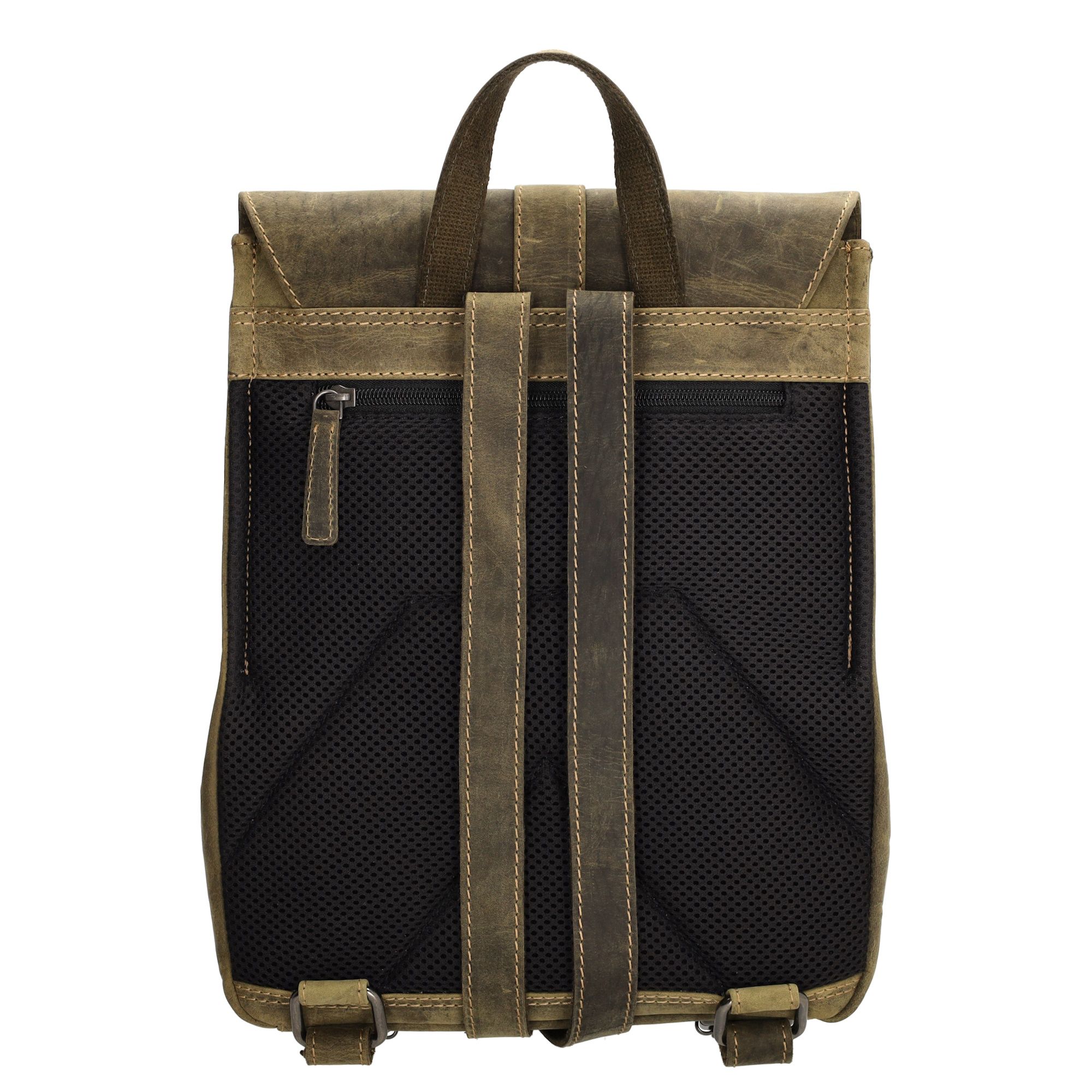 Hide & Stitches Idaho Rugzak Olijfgroen