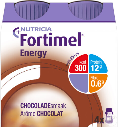 Fortimel 1.5kcal Arôme Chocolat Complément Nutritionnel Dénutrition Bouteilles 4x200ml