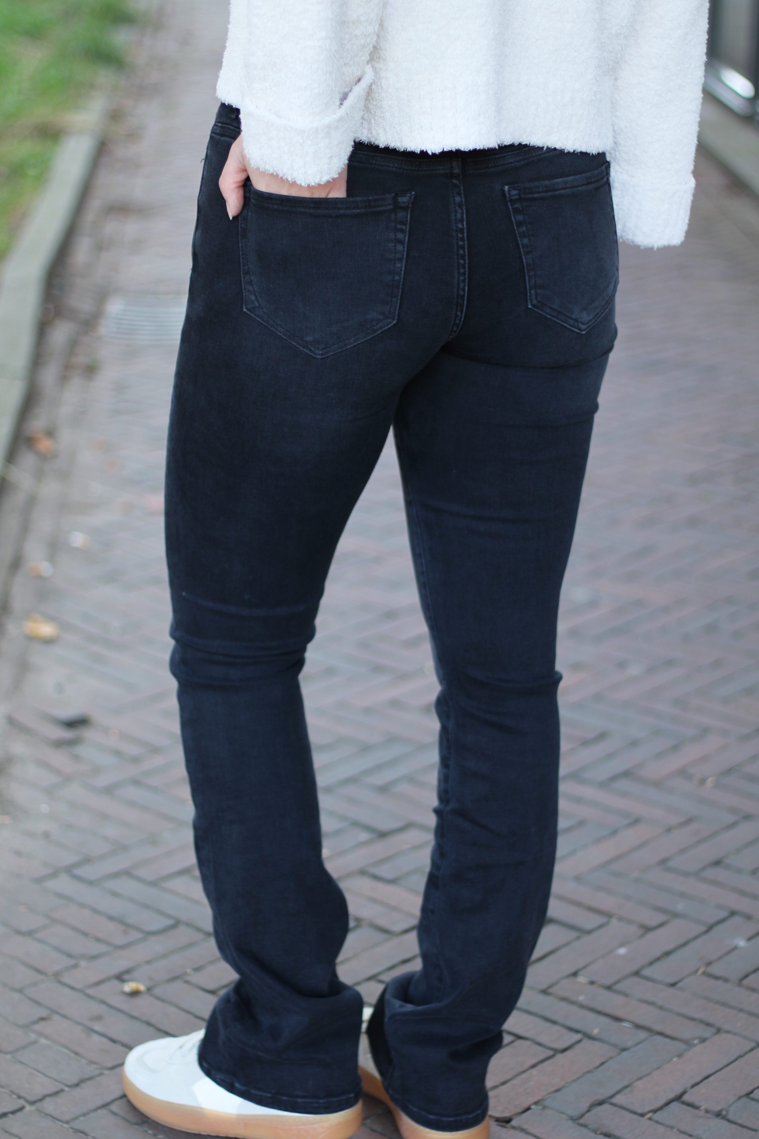 COJ Denim - Judith Mid Waist Jeans - Black Vintage