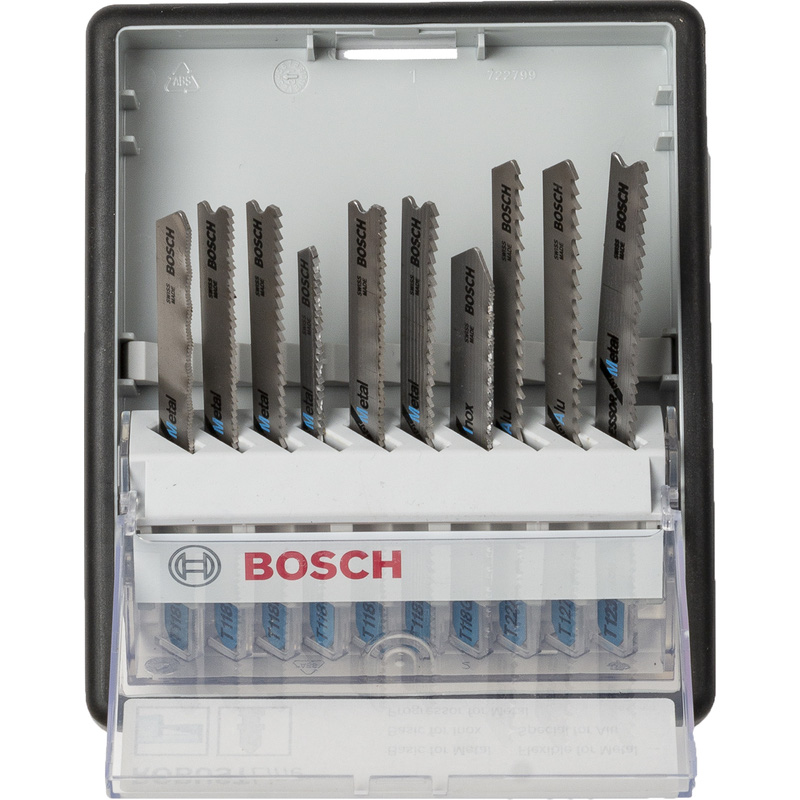 Bosch Robust Line decoupeerzaagbladenset metaal 10-delig