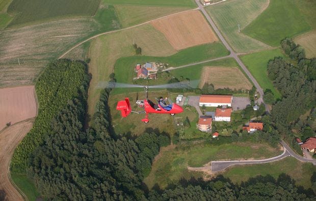 Tragschrauber-Rundflug ab Weiden in der Oberpfalz als Geschenk