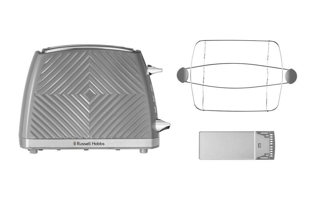 Russell Hobbs  Groove 2S toaster - grå