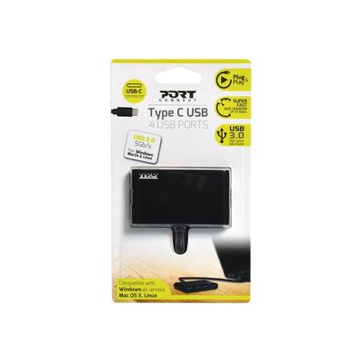 PORT Connect - Hub 4 ports USB 3.0 Type C