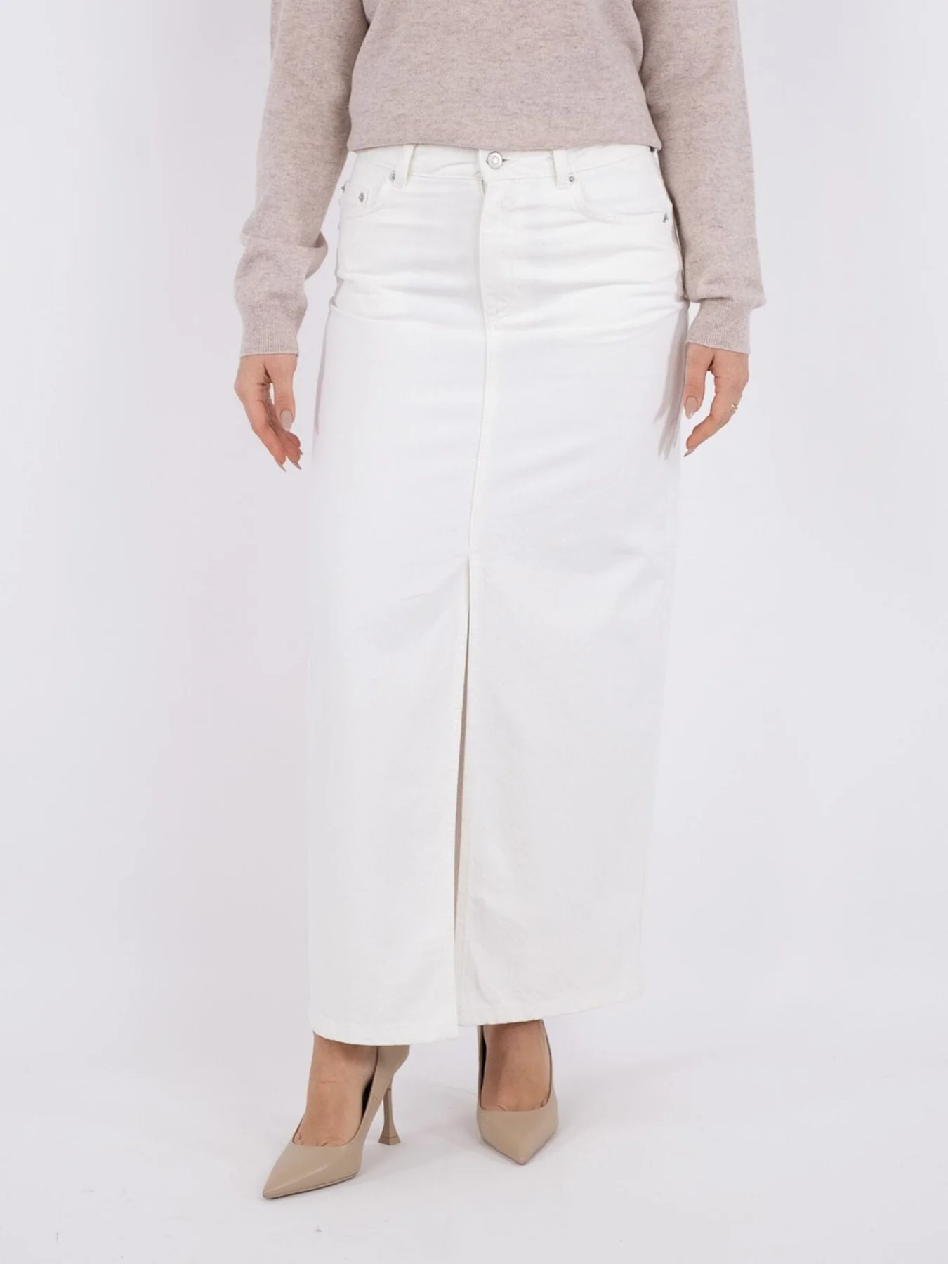 Neo Noir Frankie D Skirt white