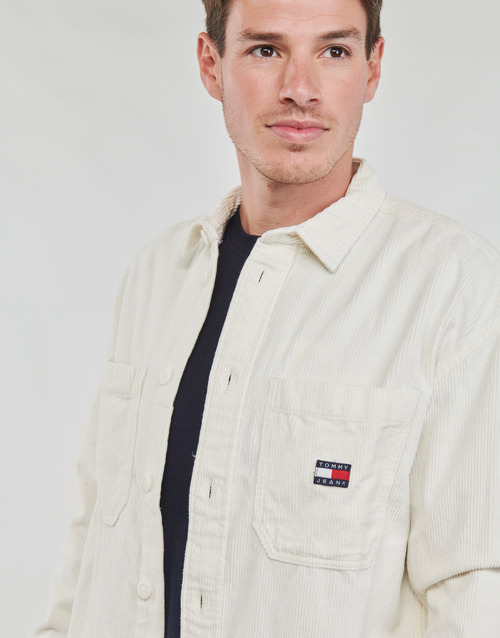 Tommy Jeans - TJM CASUAL CORDUROY OVERSHIRT Blanco