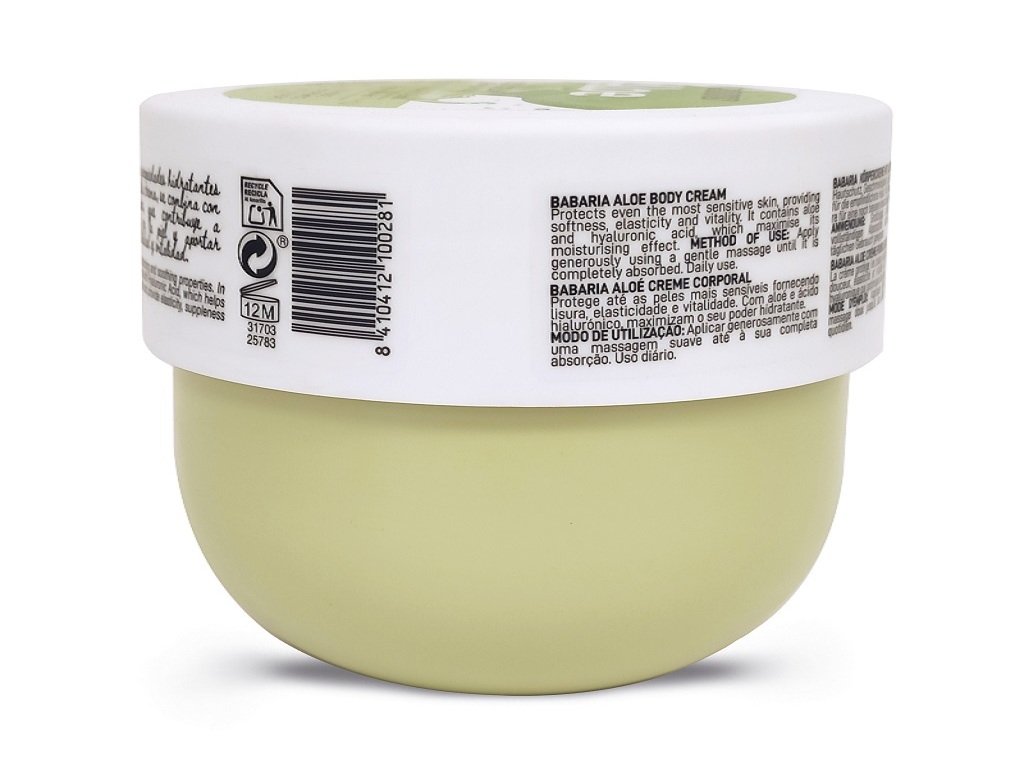 CREME CORPO BABARIA ALOÉ VERA 400ML