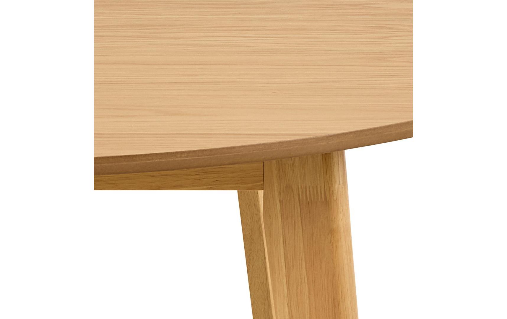 Tisch Roxby 120 x 76 cm, Braun<br>Eleganter, runder Esstisch aus Naturholz
