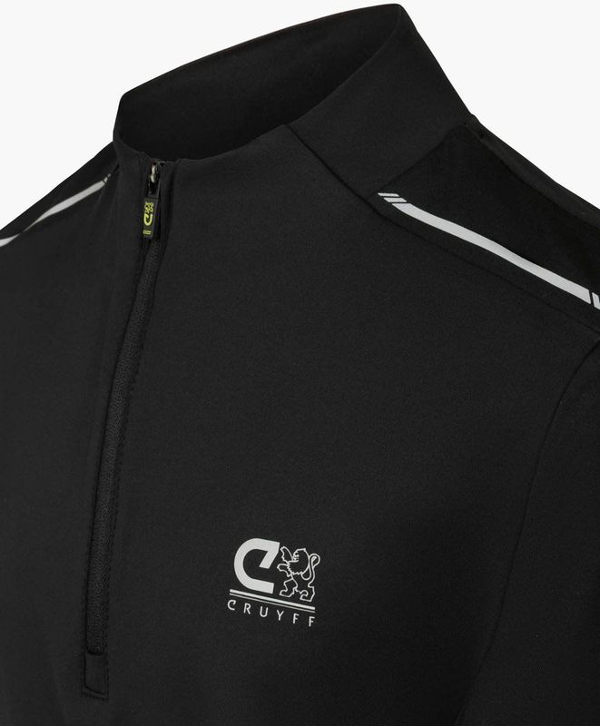 Cruyff - Ametrine Trainingstrui - Zwart - 1/4-Zip - Kids