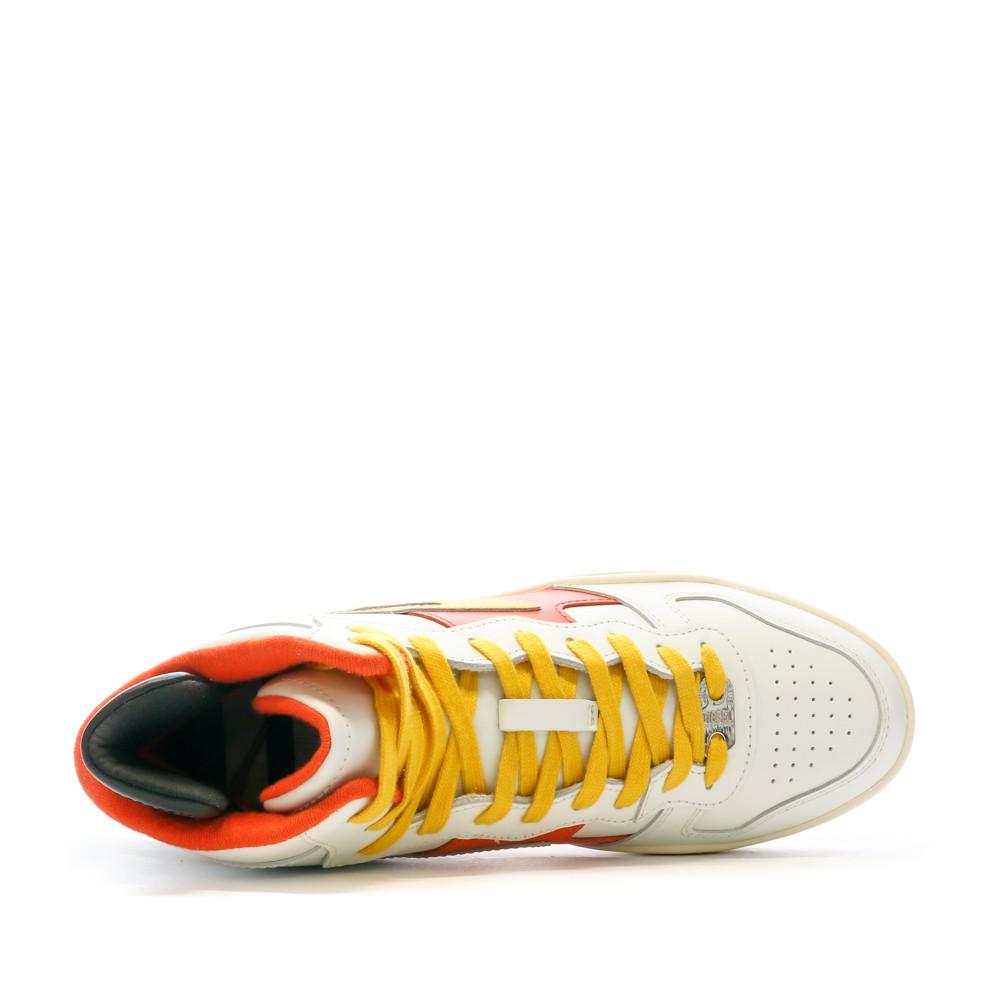 Diesel Baskets Blanche/Jaune Homme Diesel Sukiyo