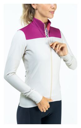 Maillot Manches Longues Femme LeBram Ventoux Beige Rose