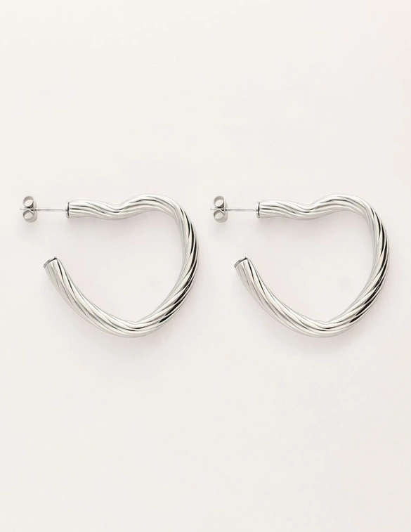 My Jewellery Vintage oorringen gerdaaid hart MJ11250