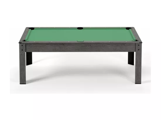 Billard Américain convertible table 4places KITBILL 5FT - 183 x 102 x 78 cm Plateau dînatoire et accessoires inclus - Gris