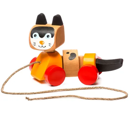 Cubika Holzspielzeug «Nachziehkatze»