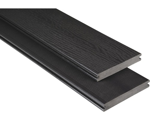 Konsta WPC terrasplank Masivo massief profiel gestructureerd 20x145x3000 mm donkergrijs