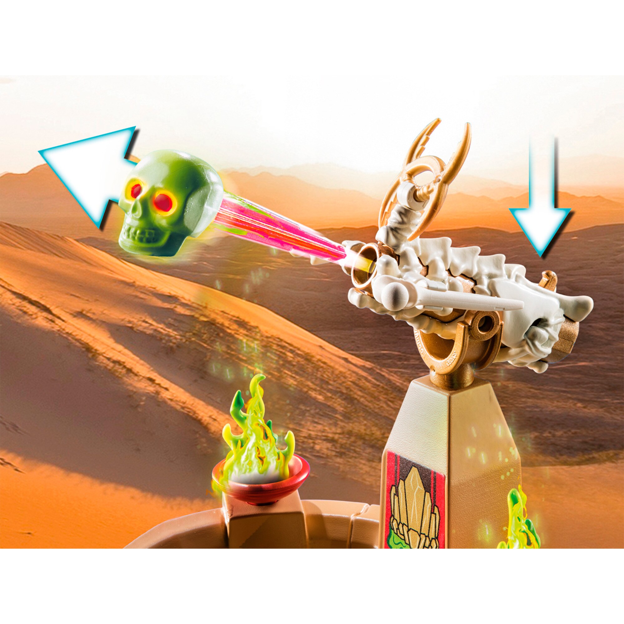 PLAYMOBIL Konstruktionsspielzeug Novelmore Sal'ahari Sands - Tempel der Skelettarmee