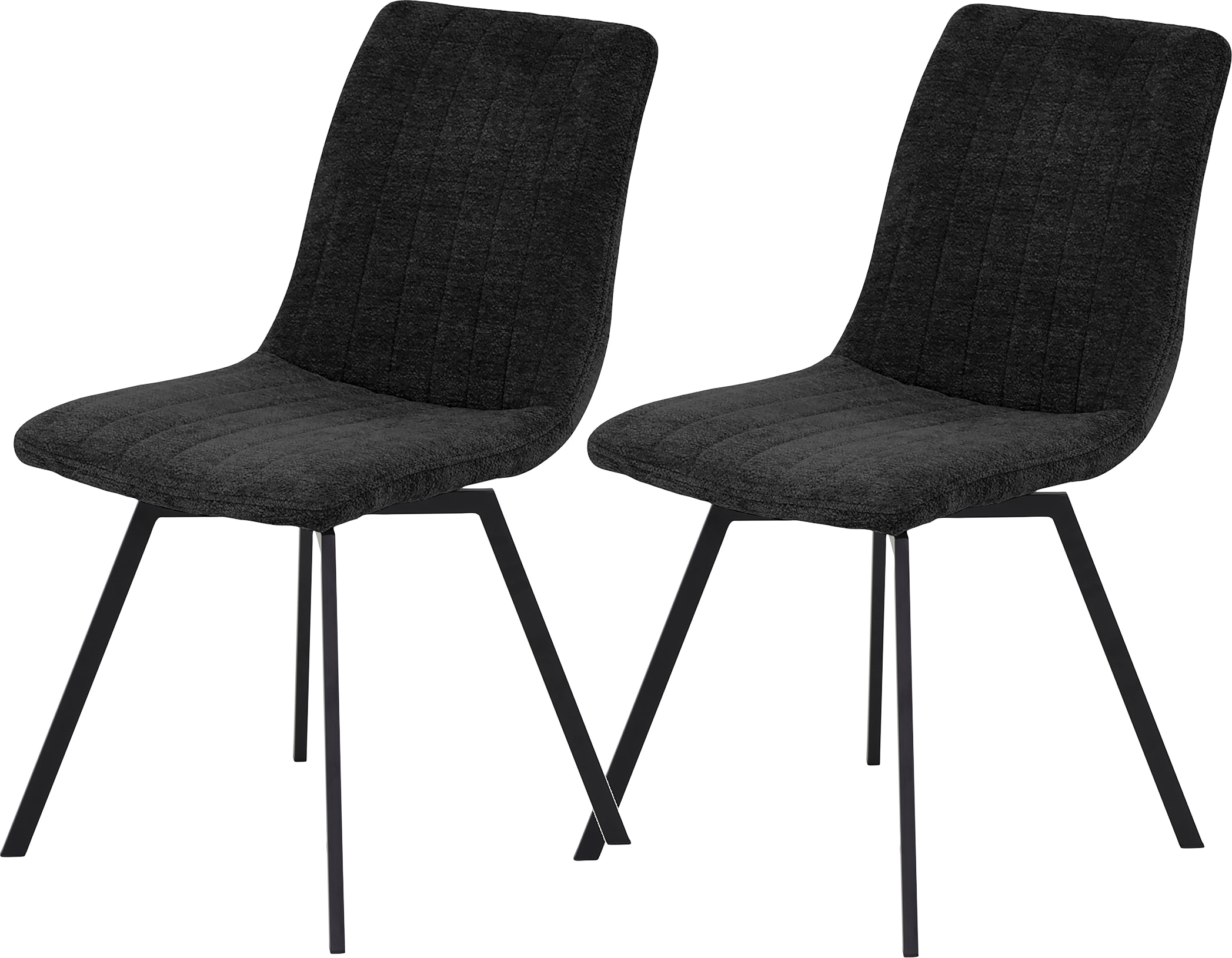 HELA 4-Fussstuhl »MARION« (Set) 2 Stk.360° drehbar, Stoff in Boucleoptik, 2er und 4er Set