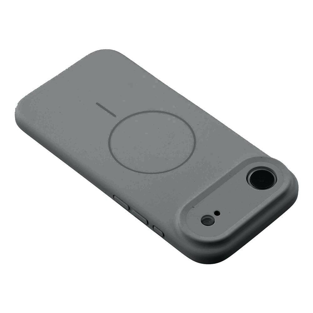 iPhone Air MagSafe Silikon Case Hülle - Grau