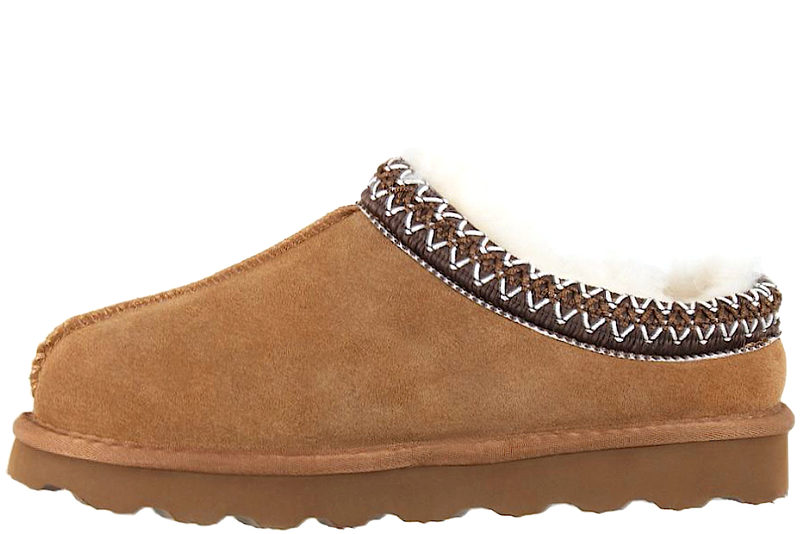 WOOLLIES AZTECA CHESTNUT TØFFEL KAMIKKER I LAMMESKIND