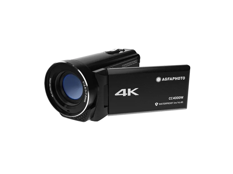 AgfaPhoto Realimove CC4000W - Videokamera - 4K - 24.0 MP - flashkort - undervands op til 5 m - sort