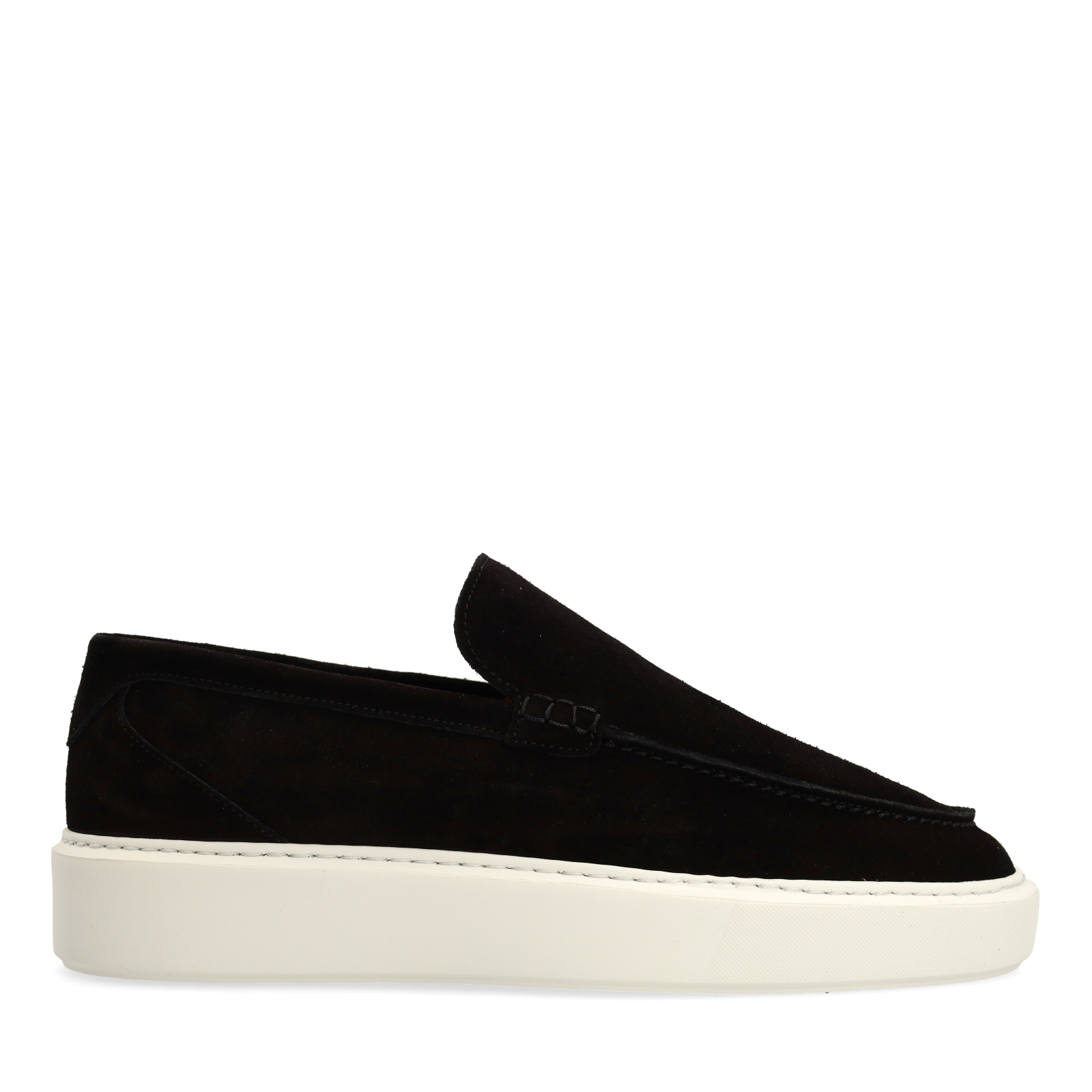 Zwarte suède loafers