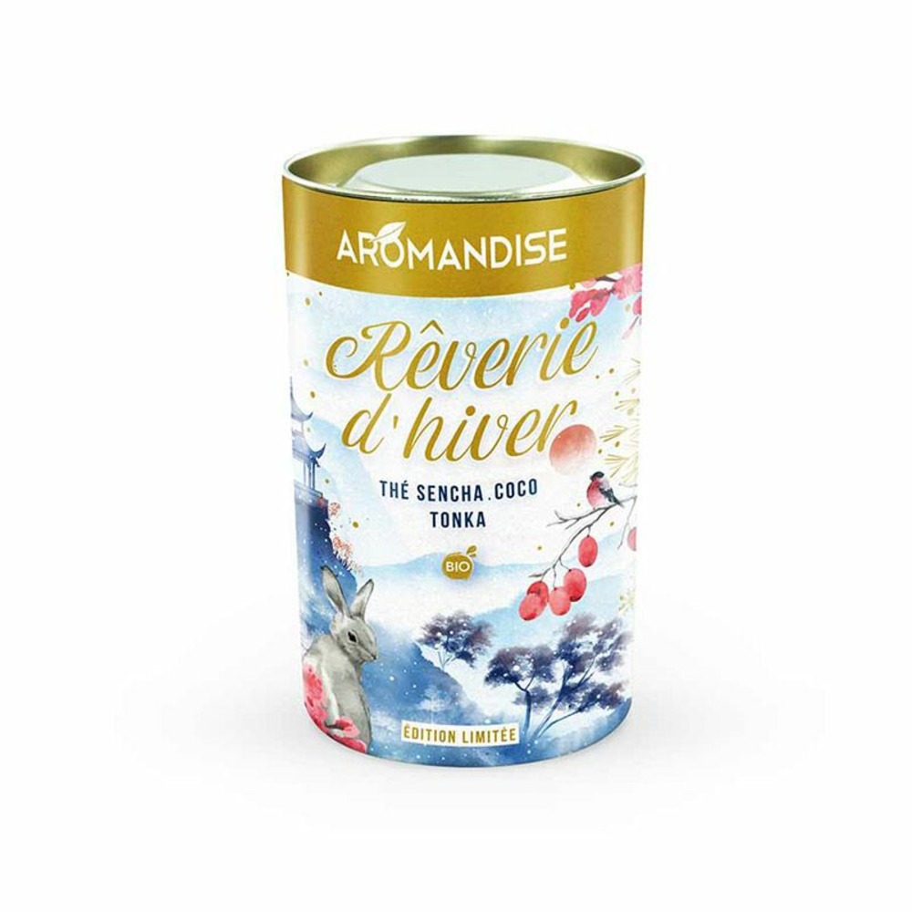 Thé japonais rêverie d'hiver - sencha, coco, tonka