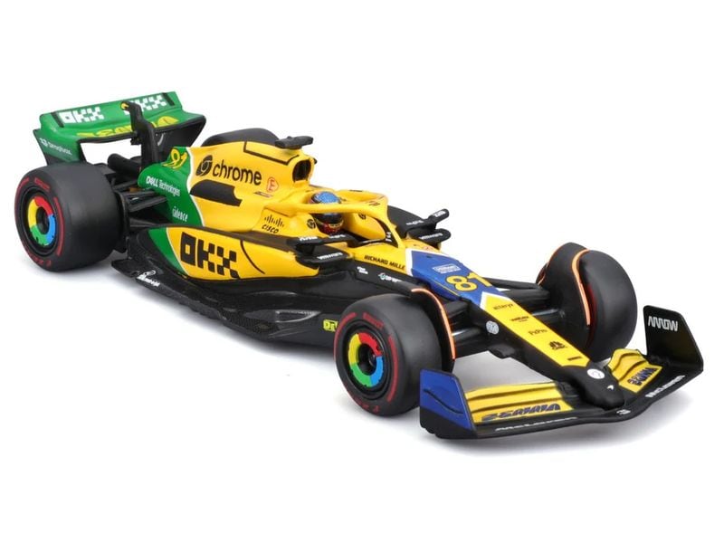 BBurago McLaren F1 MCL38 Piastri 2024 Senna Edition 1:43 Sammlermodell im Massstab 1:43