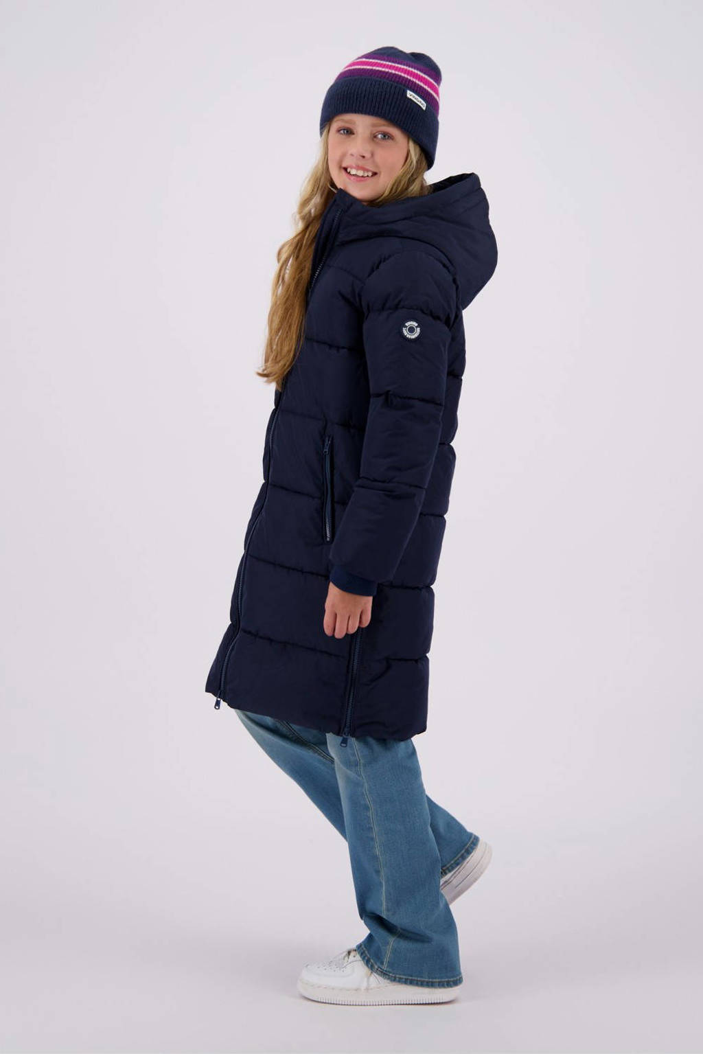 Vingino gewatteerde winterjas Taire donkerblauw