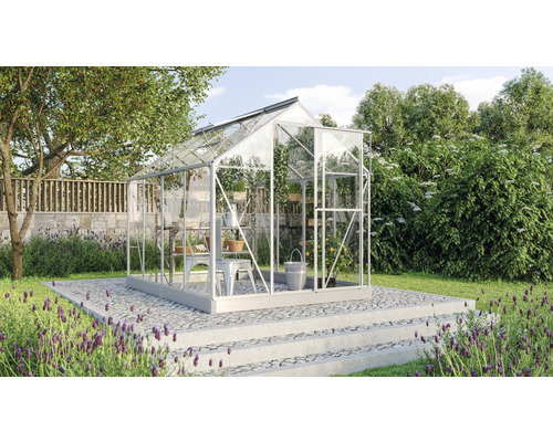 Vitavia Triton 5000 kas, enkelvoudig veiligheidsglas 3 mm, 198 x 256 cm, zilver