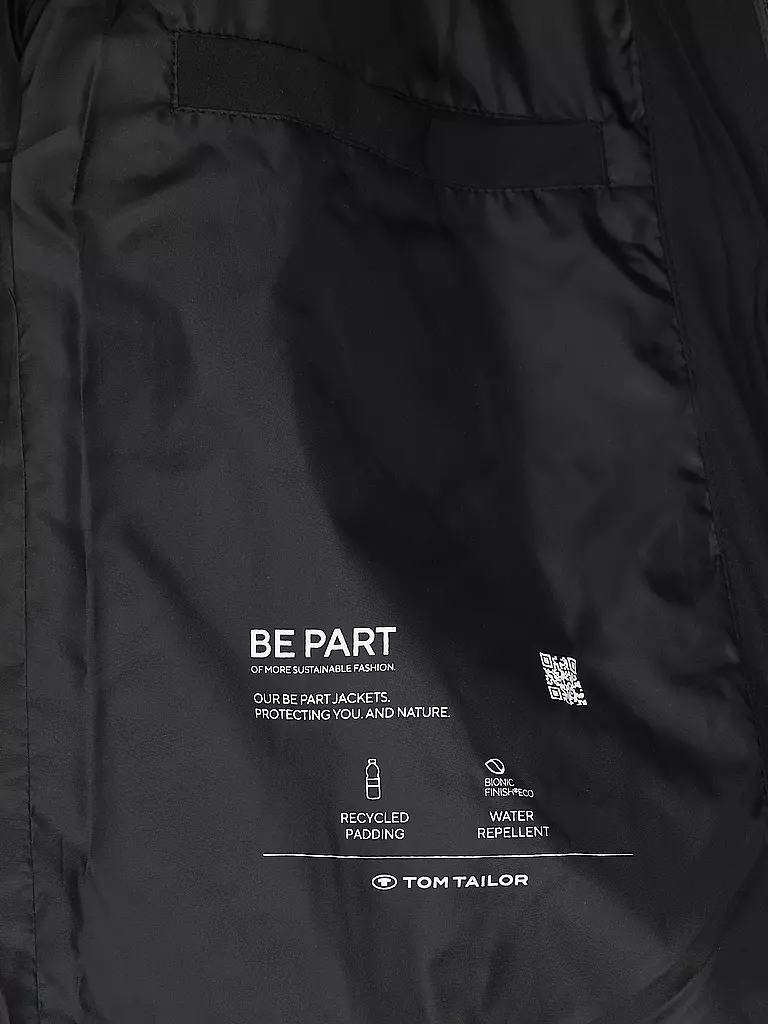 TOM TAILOR Leichtsteppjacke schwarz