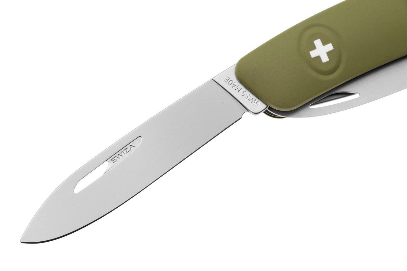 Swiza D05 R AM, KNR.0056.1050, Olive, Zwitsers zakmes, 7 tools
