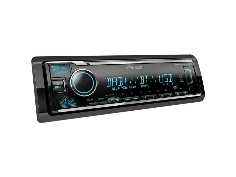 Kenwood Electronics KMM-BT508DAB, Sort, 1 DIN, 200 W, 50 W, 24t, AAC, FLAC, MP3, WAV, WMA